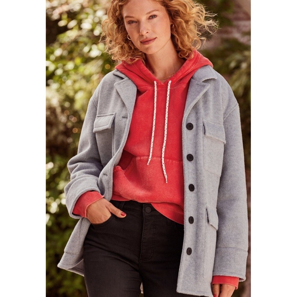 Sanctuary‎ Fisher Car Coat Gray Womens Small Evereve Jacket New - Picture 5 of 5